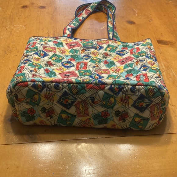 Vera Bradley Cuban Stamps Pattern Tote - Picture 14 of 14